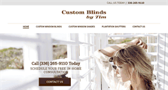 Desktop Screenshot of customblindsnc.com