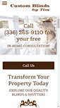 Mobile Screenshot of customblindsnc.com